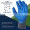 10 Gauge Cotton Shell Grip Textured Latex Palm Gloves Crinkle Rubber Work Gloves Latex Coated Safety Working Gloves