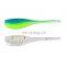 JOHNCOO 12pcs/bag Pesca 5cm 1g Soft Fishing Lure Double Color Lures Saltwater Thin Tail Soft Lure
