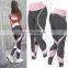 Wholesale High Waist Black Color Soft 92 Polyester 8 Spandex Fashion Leggings for Women