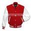 Wool Body white leather sleeves Letterman jacket, custom made jacket college baseball jackets with super soft Leather