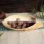 Decorate Bamboo Root Dry Fruit Plate Bio-degradable Luxury Snack Plate Dinner Snack Serving Wedding Party Plates