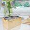 Large Wood Countertop Kitchen Smell Proof Compost Bin With Stainless Steel Insert And Lid