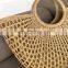 Half Moon Straw Round Handles Bag Seagrass Handbag 100% Nature Straw Woven Tote Bag