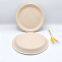 Disposable plate, degradable thickened paper plate, eco-friendly tableware, birthday cake plate, heatable pulp dinner plate, picnic plate