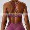 Running Sports Underwear clothes women hot sexy Cross Back Straps Bra Custom Workout Top Backless Sports Bra For Women Fitness