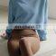 Wholesale New Fleece Drawstring Crew Neck Sweatshirt Casual Pullover Crop Top Custom Logo Women Workout Active Gym Wear Clothes