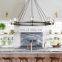 Modern Brass Chandelier Clear Glass Shades Elegant Ceiling Light Fixture for Living Room Dining Room Kitchen Island Foyer Lobby