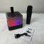 Powerful Portable RGB LED Lighting Speakers for Parties Active USB AUX Large Battery Karaoke Speaker With Microphone