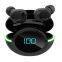 Low latency Tws Wireless Earphones Power LCD Display breath light Earbuds Wireless Headphones