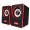 6W Wholesale Clear Stereo Sound Speakers for Home Theatre Output Power 3.5mm Audio 2.0 USB Gaming PC Laptop Speaker