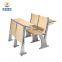 JS Group Wooden Lecture Room Chairs with Tables School Furniture Plywood Material