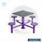 Garden park games galvanized steel compositional outdoor fitness equipment modern Chinese giant chess table set