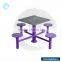 Garden Park Games Galvanized Steel Compositional Outdoor Fitness Equipment Modern Chinese Giant Chess Table Set