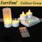 CL213804RY newest design Rechargeble LED remote candle tea light