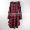 Lady's garment stock lot checked winter coat and dress