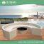 Modern leisure luxury circle outdoor garden sectional sofa half round rattan sofa