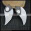 LFD-0025P ~ Druzy Shell Angel wings Pave Rhinestone Crystal Charms Pendants For Necklace Jewelry Making