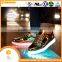 mens dress shoes low cut gold color rechargeable led shoes led lights