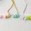 2015 new products print logo Domed logo earphone with OEM brand for promotion