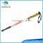 Colorful 3 section anti shock folding flexible alpenstock walking stick