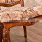 Dining room brown typical and plain dining chairs fabric wood frame dining chairs