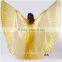 Polyester belly dance costumes opening gold belly dance wings