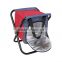 1200D Oxford fabric outdoor portable camping storage stool fishing hiking folding chair with cooler bag BS-037