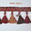 Double color tassel hanging ear lace