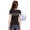 custom 100 viscose v-neck t shirt women wholesale