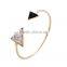 Custom Jewelry Factory Wire Triangle Enamel Bangle Bracelets