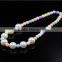 Spring color princess baby handmade diy jewelry ABS pearl necklace