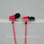 Mobile Phone Accessories Hook Shape Metal Earphone with Microphone and Colorful Cable