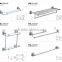Brass Chrome toilet brush holder factory 3300CP