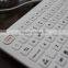 Waterproof backlight silicone medical keyboard with numeric keypad
