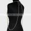 2015 hot sale and high quality bead alloy charming chain fabulous body chain necklace