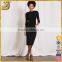 wholesale promotional print 3/4 sleeve pencil women midi casual dress                        
                                                Quality Choice
                                                    Most Popular