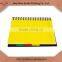 2015 newest original design custom cheap Spiral School Notebook with transparency plastic divided paper