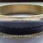 Hot sale new fashion metal unisex leather bracelet in Zinc Alloy