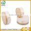 Top quality golden stamping recycled chocolate gift box small white round gift boxes with ribbon bow