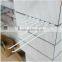 supermarket metal powder white display hook for slating