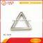Zinc alloy metal triangle ring handbag/bag/shoes accessory