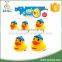 Funny family rubber duck toy with EN71, 7P
