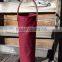 Custom Reusable Waxed Canvas Wine Tote Pattern With Leather Trim