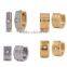 Shiny fashion hot selling Women's Gold Stainless Steel Huggie Hoop Stud Earring