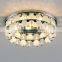 Crystal beaded MR16 GU5.3 round recessed clear ball crystal beads downlight with 2 layer gold iron metal