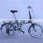 7 speed lightweight cheap folding bikes/20 inch Aluminum Fork Material folding bicycle/folding bike disc brake