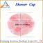 Hot Pink Waterproof PVC Shower Cap For Women