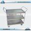 High Quality Hospital Mobile Stainless Steel Tray Rack Trolley