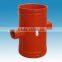 Ductile Iron Pipe coupling ,4"*1"--6"*3" grooved Reducing cross