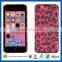 C&T Black Leopard Printing Transparent Clear Back Hard Case for iphone5c